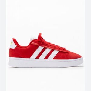 Adidas Red and White Athletic Shoes